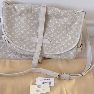 LV Dune Monogram Mini Lin Canvas Saumur 30 Bag
